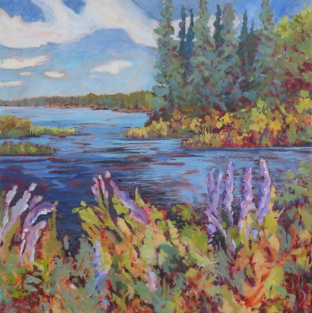 "Lakeside Blooms"   Sold