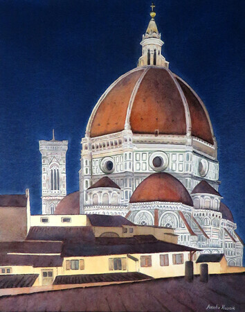 "The Duomo at Night, Florence"